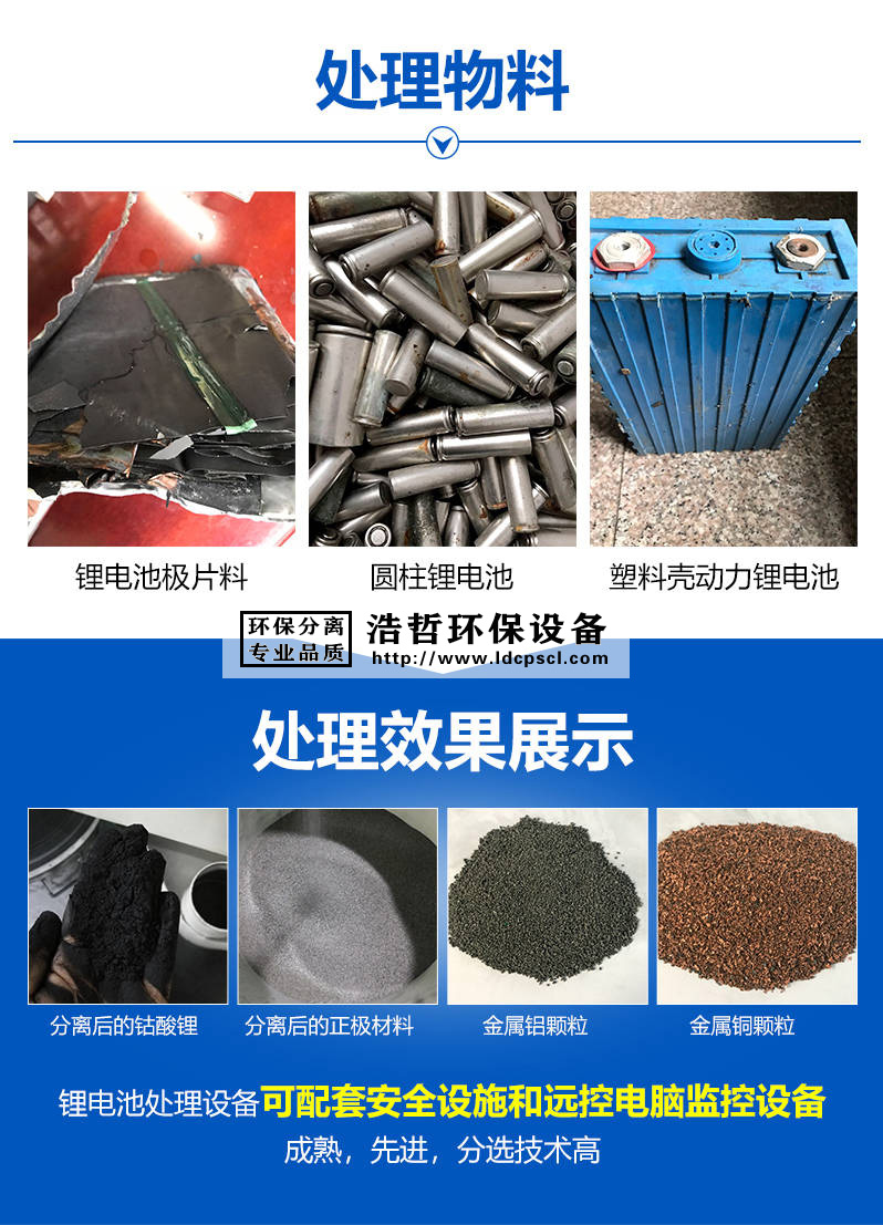 鋰電池正負(fù)極片處理設(shè)備處理的物料